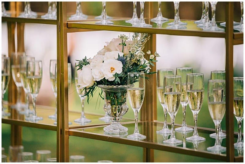 champagne glass decor