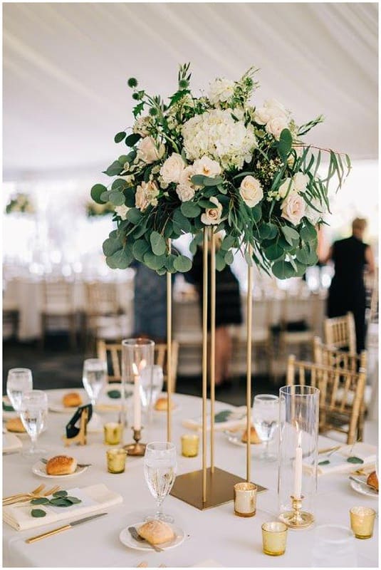 tall wedding floral centerpiece