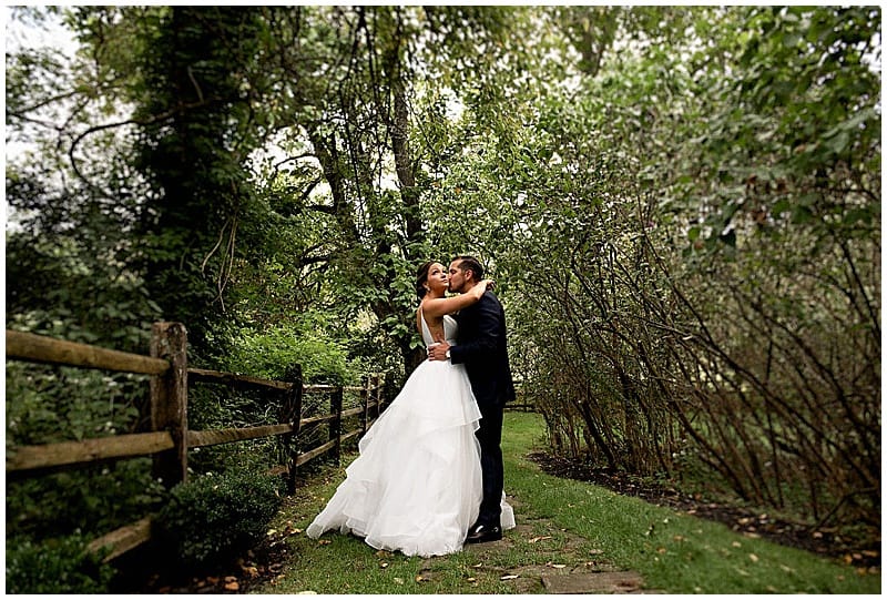 bride and groom at Crossed Keys Estate