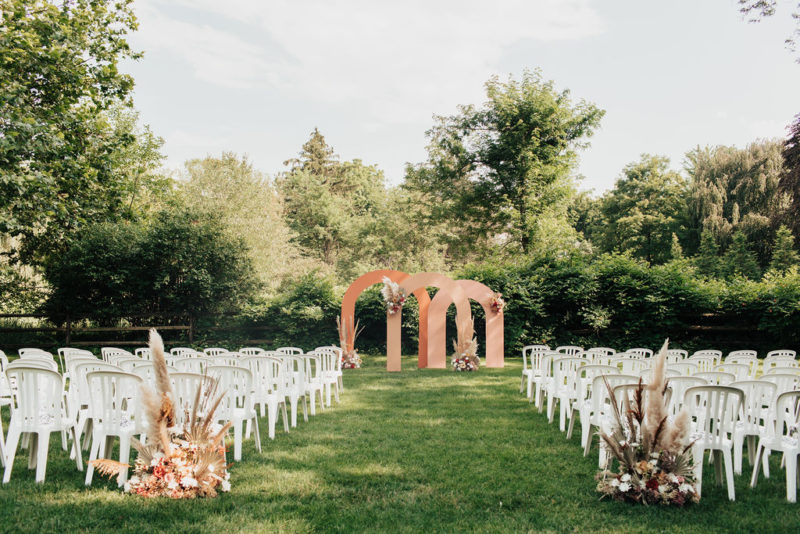 outdoor wedding ceremony space
