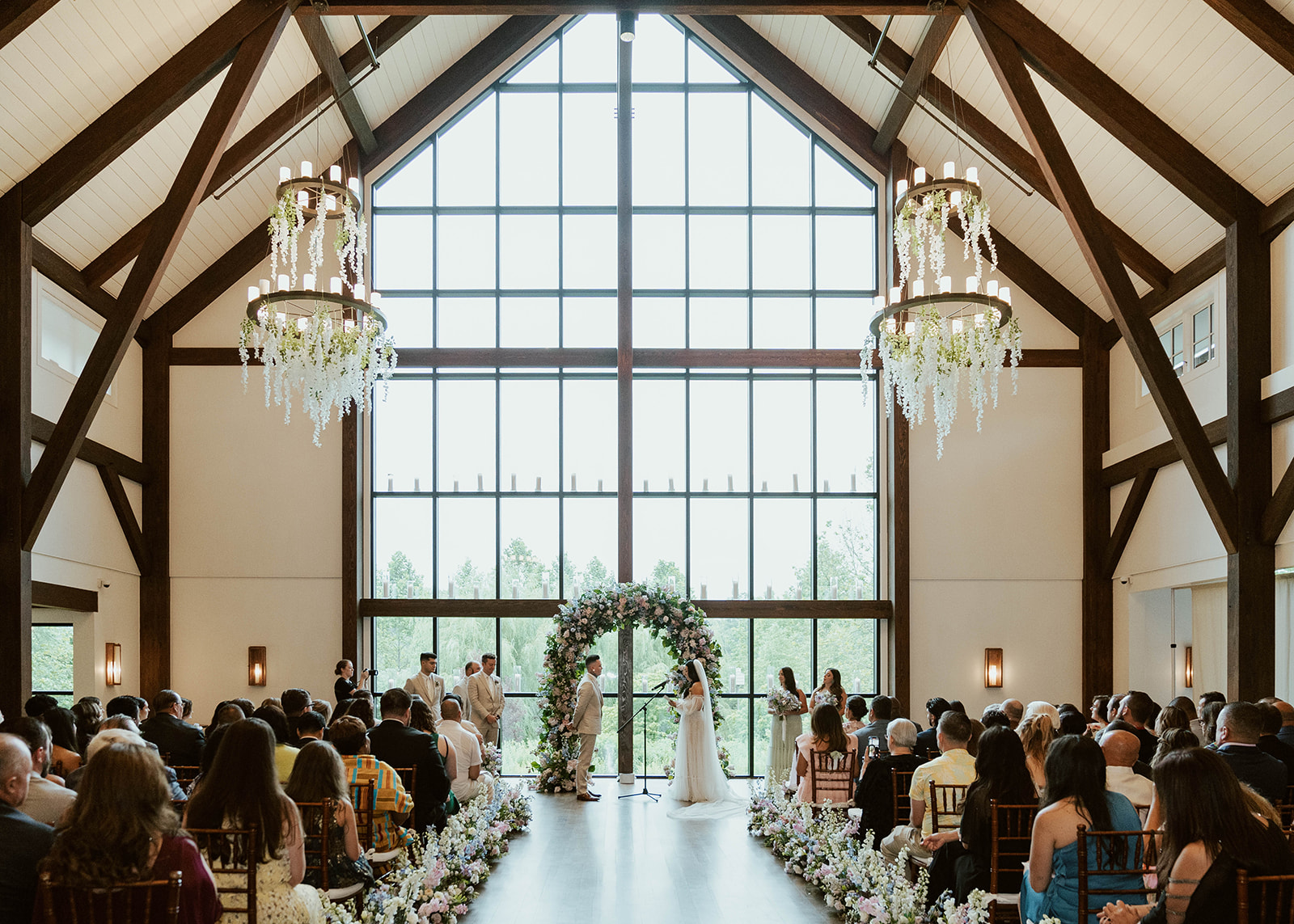 Indoor Farmhouse Wedding Marriage Ceremony