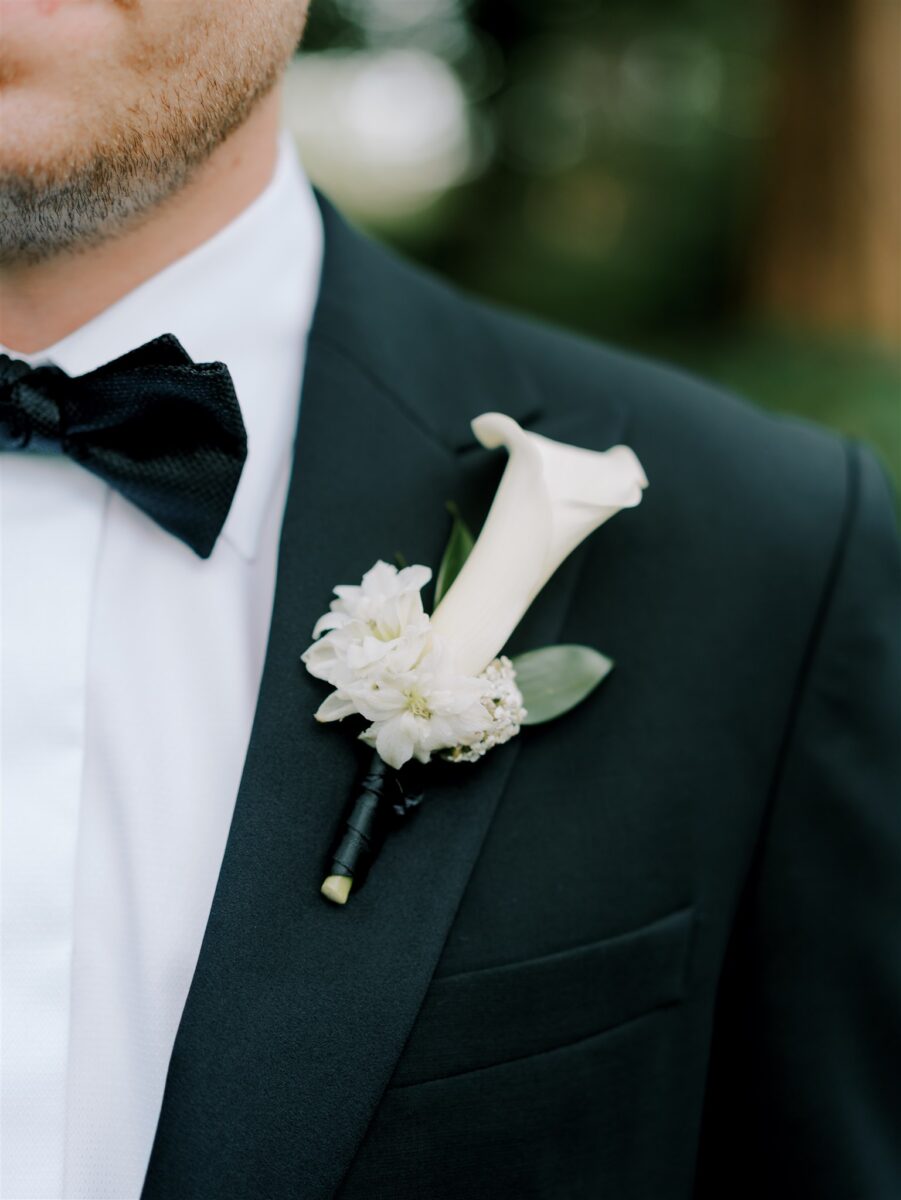 Classic, Timeless Calla Lily Boutonniere