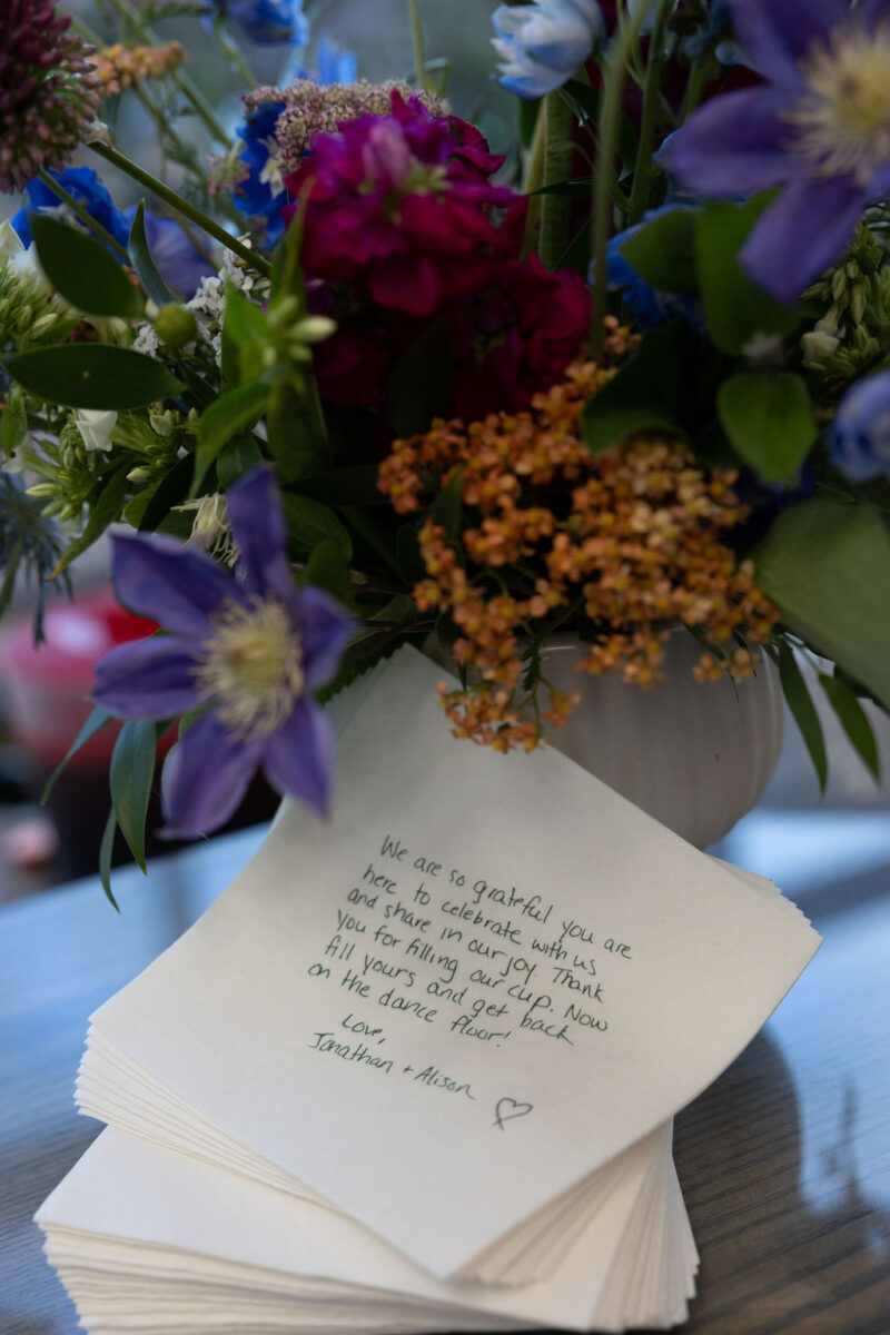 Custom Wedding Thank You Note