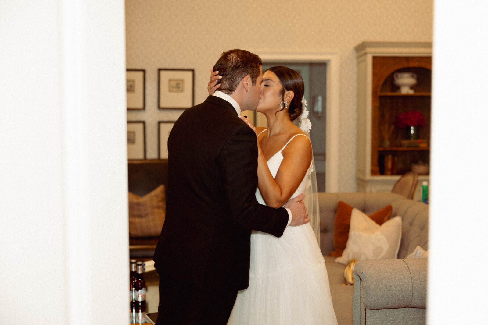 Just Married, Crossed Keys Estate's Farmhouse Lounge. Newlywed Suite