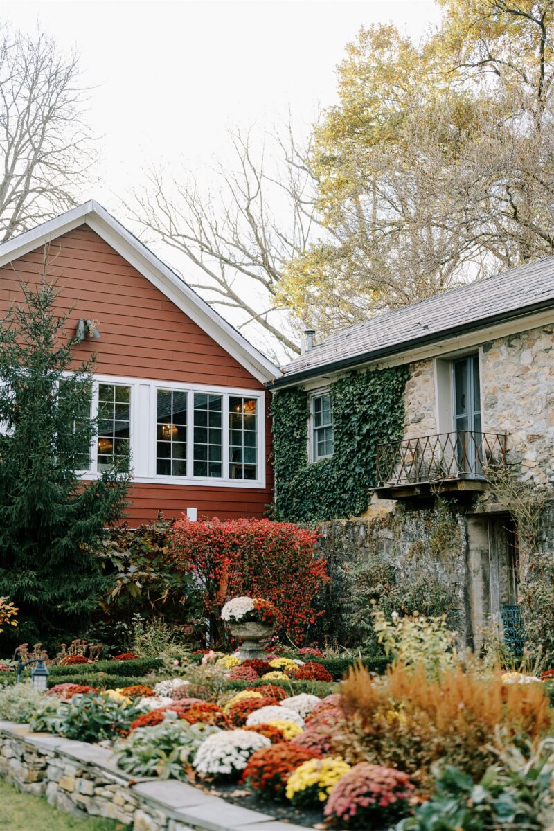 Autumn Wedding Venue, Fall Mum Garden