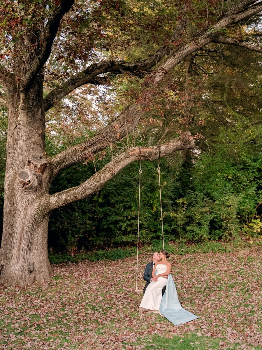 October Wedding, Rustic Charm, Wedding Venue Swing. Fall Wedding Inspiration.