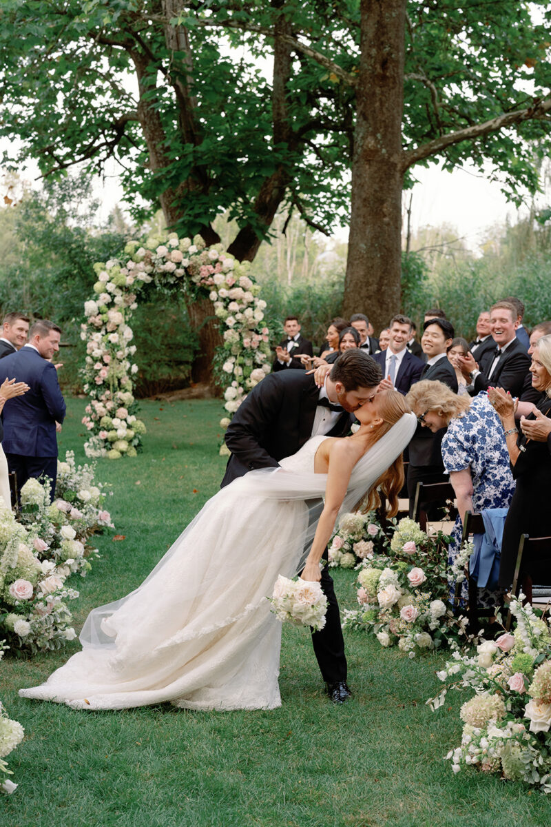September Garden Wedding Ceremony. Crossed Keys Estate, Andover New Jersey. Luxury Garden Weddings