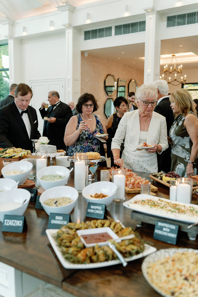 Grazing table at Cocktail Hour Reception
