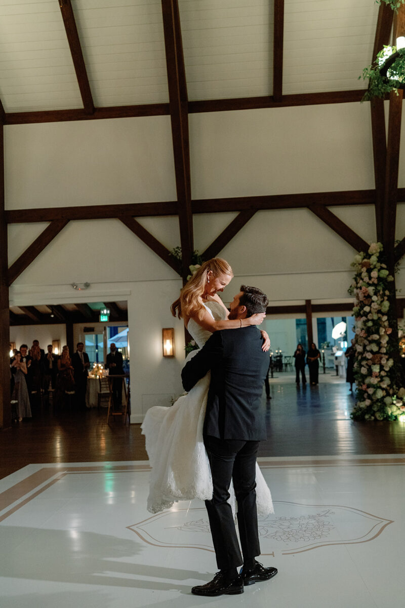 Ethereal wedding design. First dance as newlyweds. Farmhouse Wedding Venue in New Jersey.