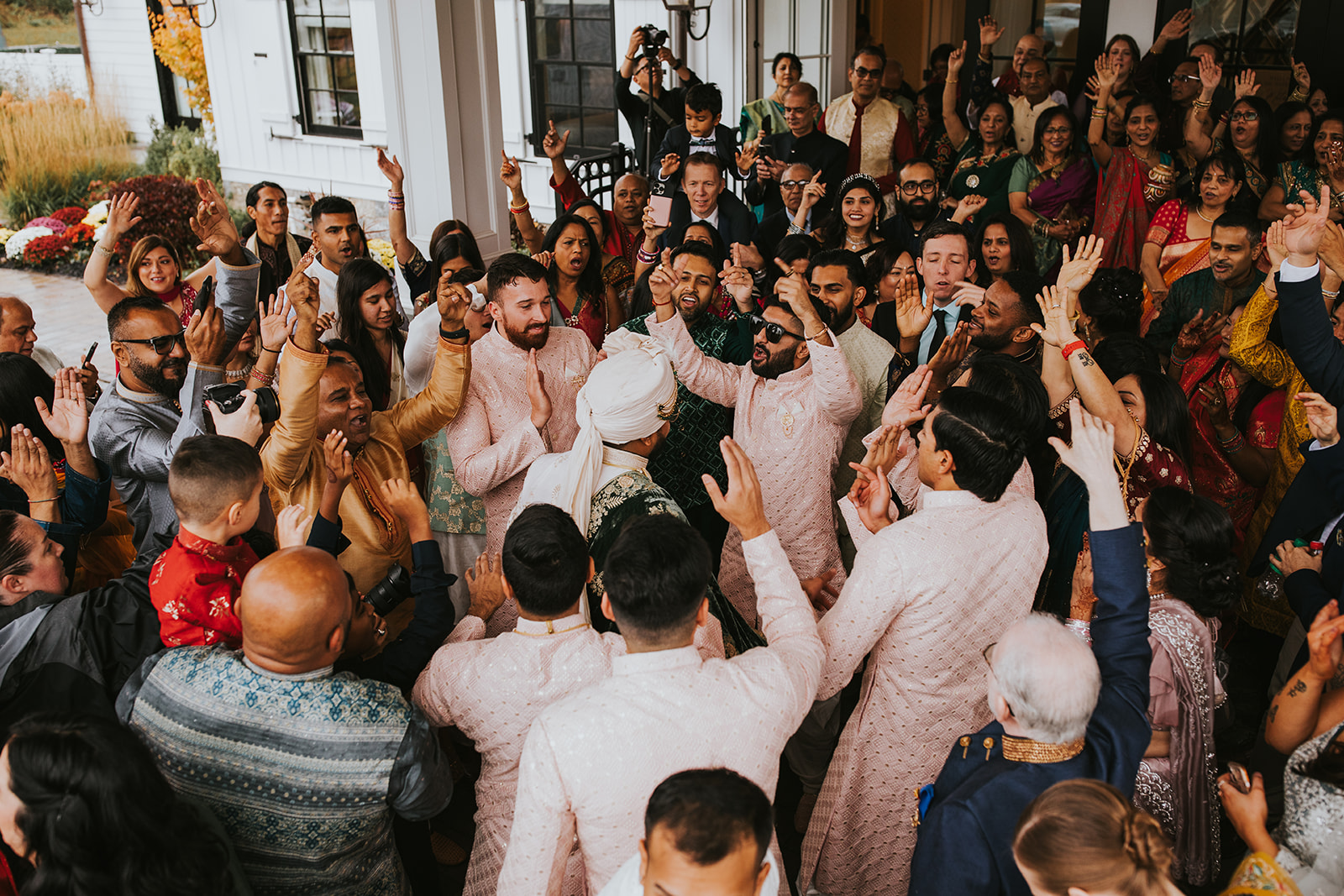 Baraat celebration details Indian wedding heritage Crossed Keys Estate NJ