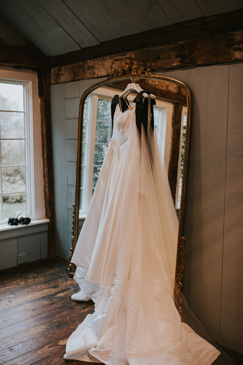 Galia Lahav ballgown shoulder bow details American wedding fashion New Jersey