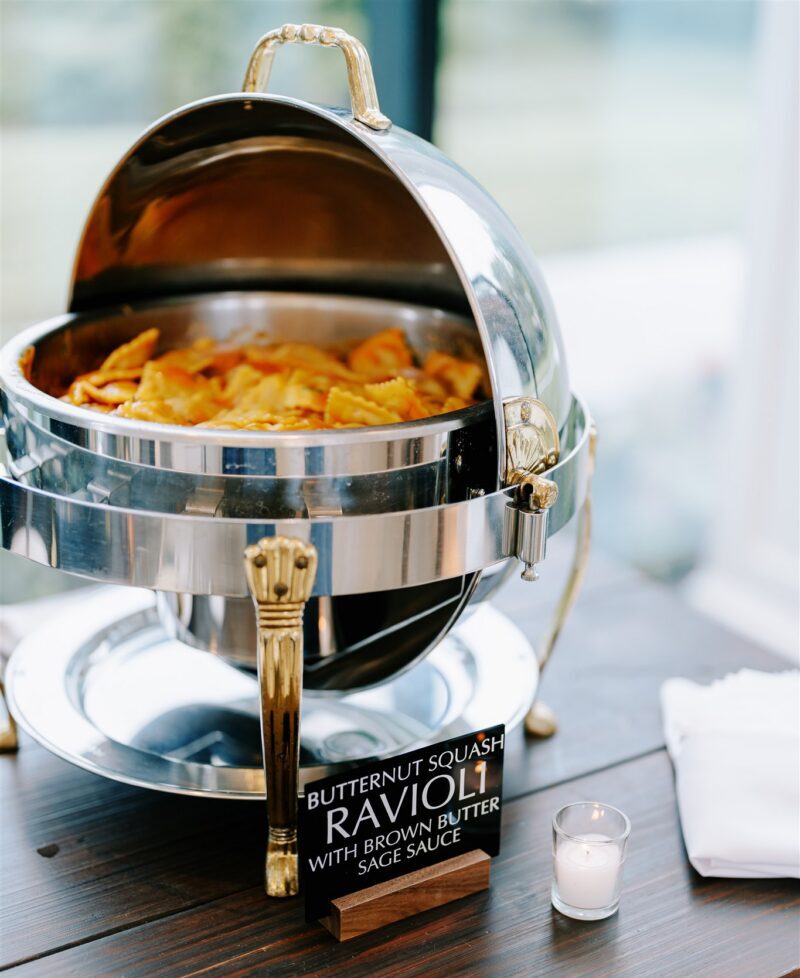 butternut squash ravioli, fall wedding favorites