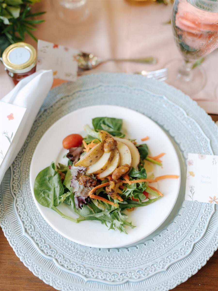 Glazed Pear Salad with Apple Cider Vinaigrette