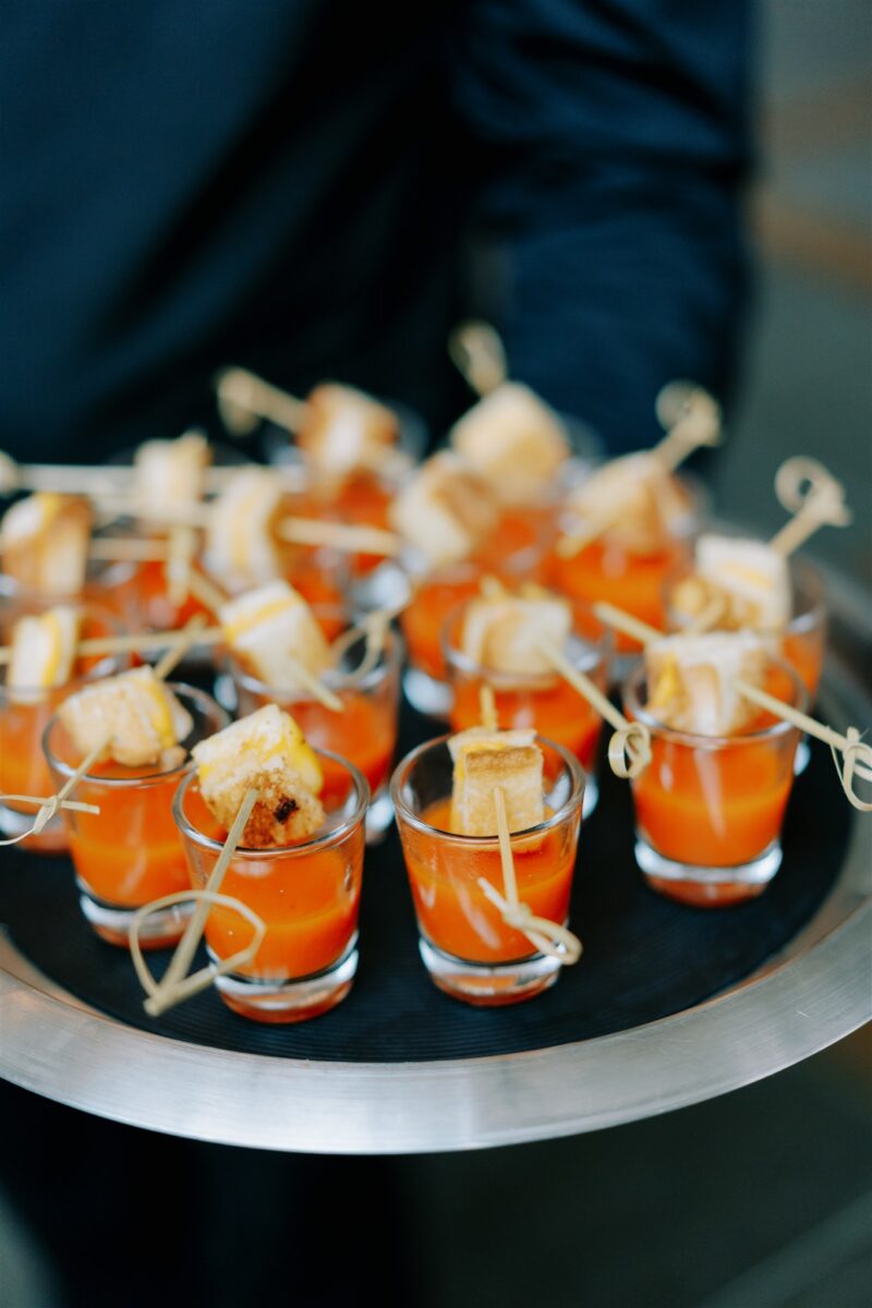 Mini Grilled Cheese & Tomato Shooter