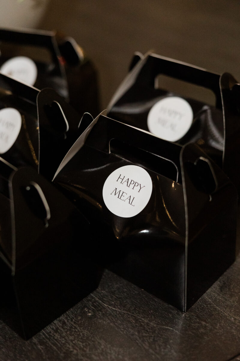 happy meal wedding favors