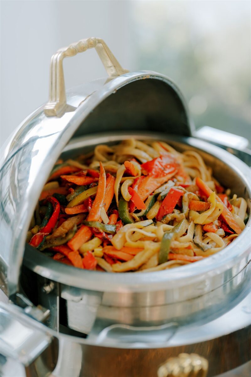 chinese food station, lo mein