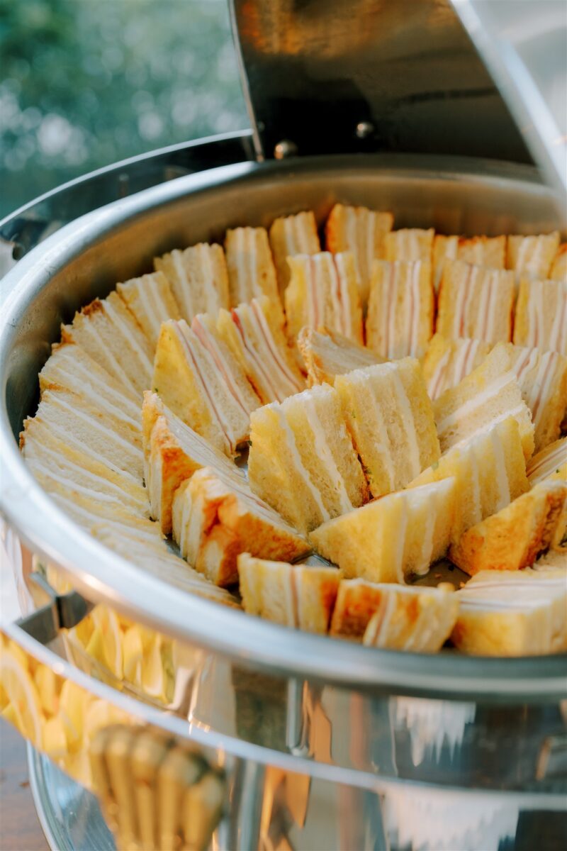 Italian Street Food Station with fritto misto and mozzarella en carozza