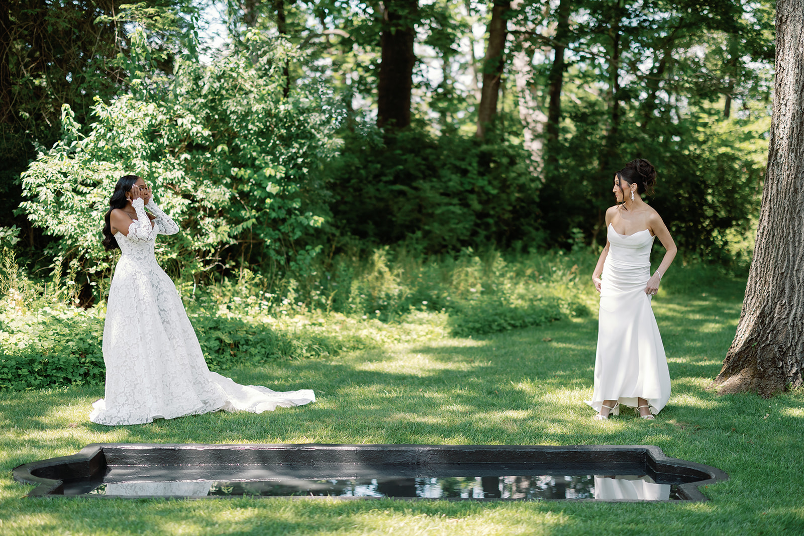 Jasmine Goode & Melissa Carellis Wedding Day First Look