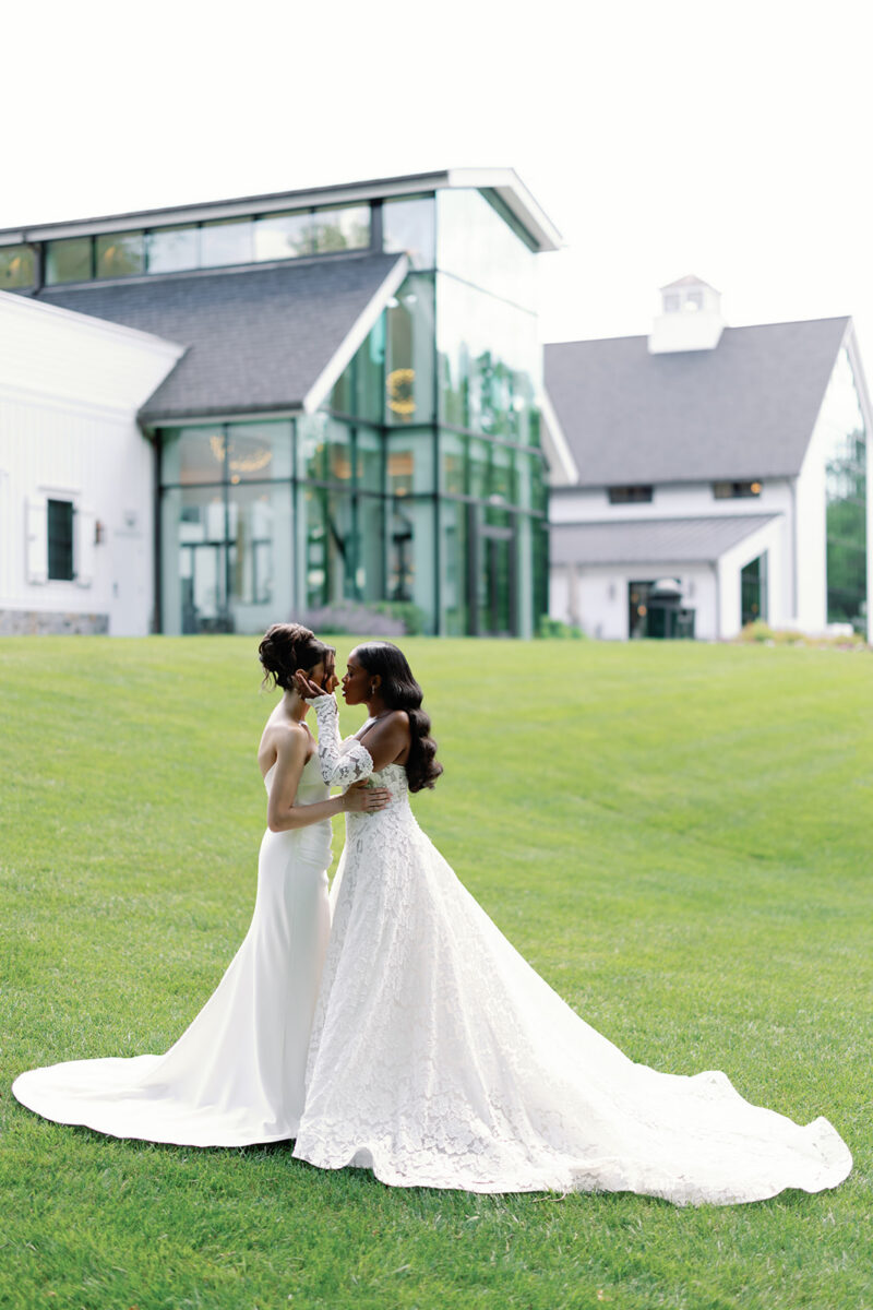 Jasmine Goode & Melissa Carellis Romantic NJ Wedding at Crossed Keys Estate