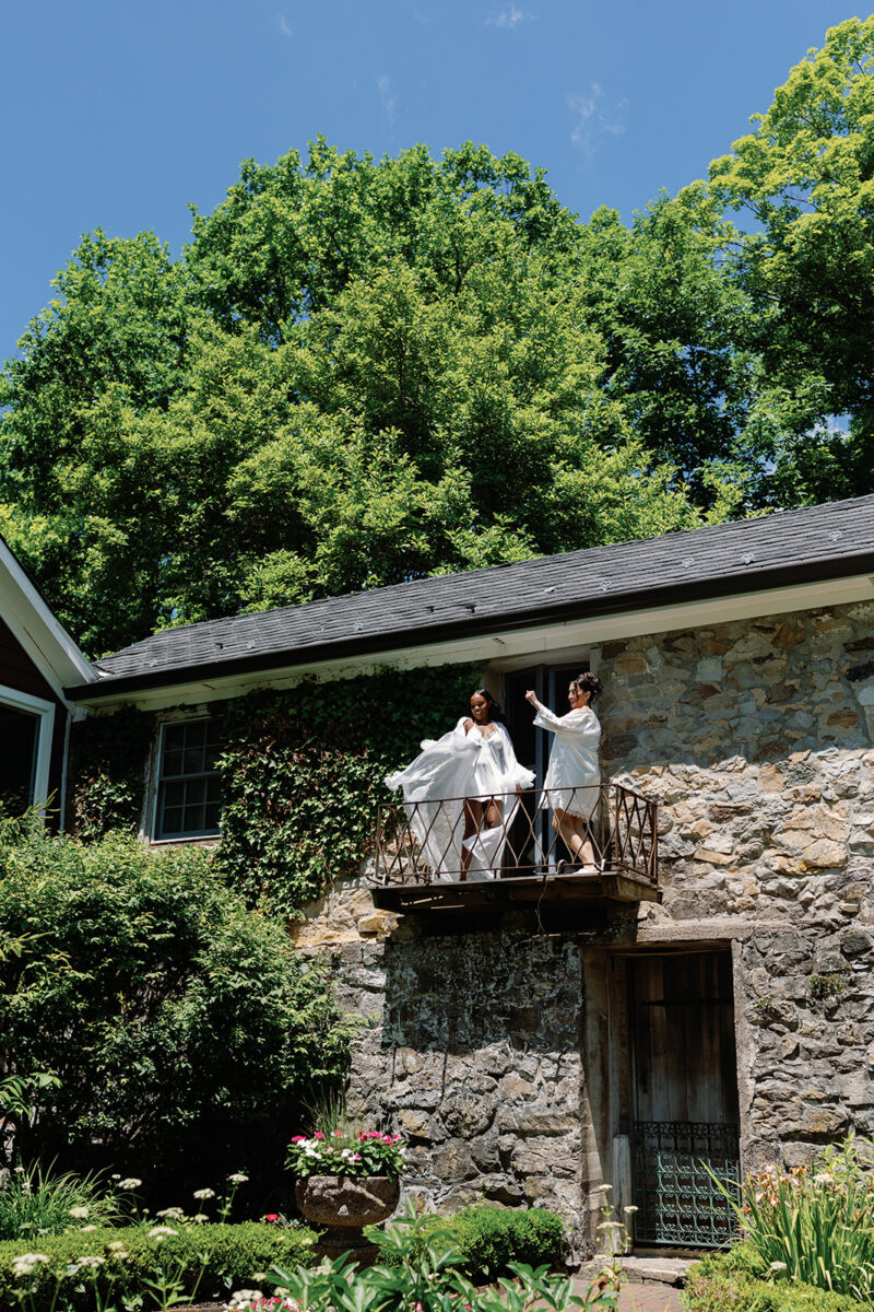 Juliet Balcony Portraits. LGBTQ Wedding
