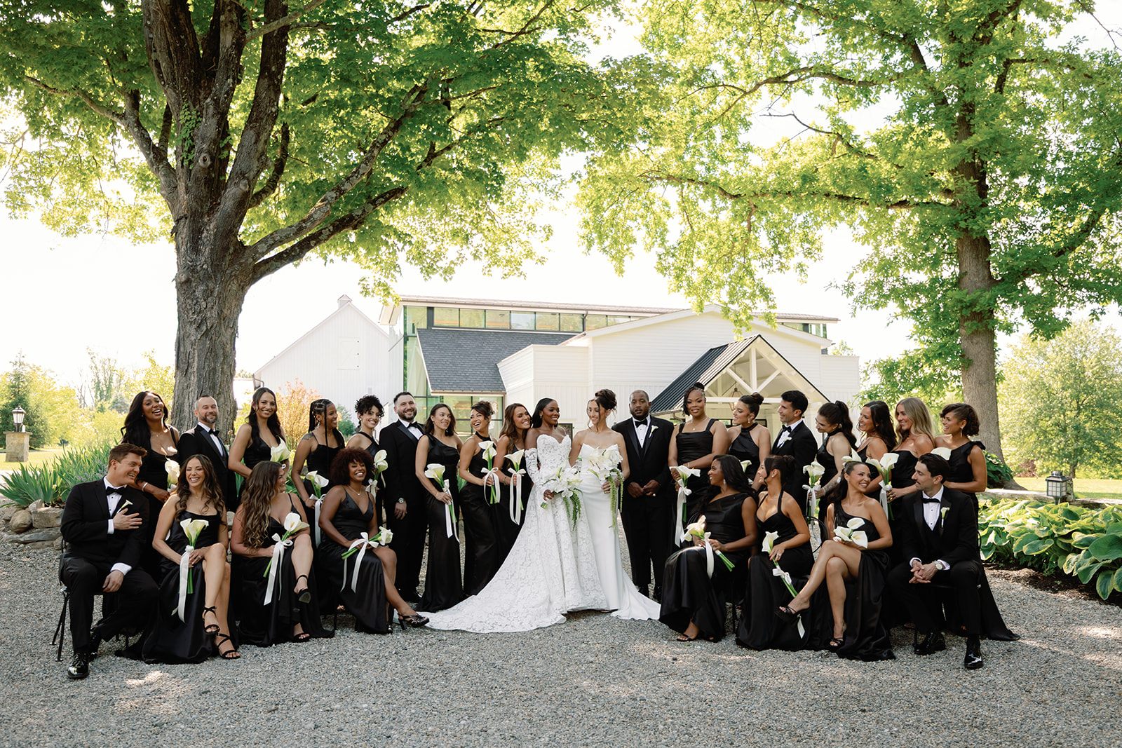 The Valley Bravo Cast were part of Jasmine and Melissa's Wedding Party. Bridal Party. Romantic Garden Wedding Portraits Jasmine Goode & Melissa Carelli The Valley Bravo Wedding Crossed Keys Estate