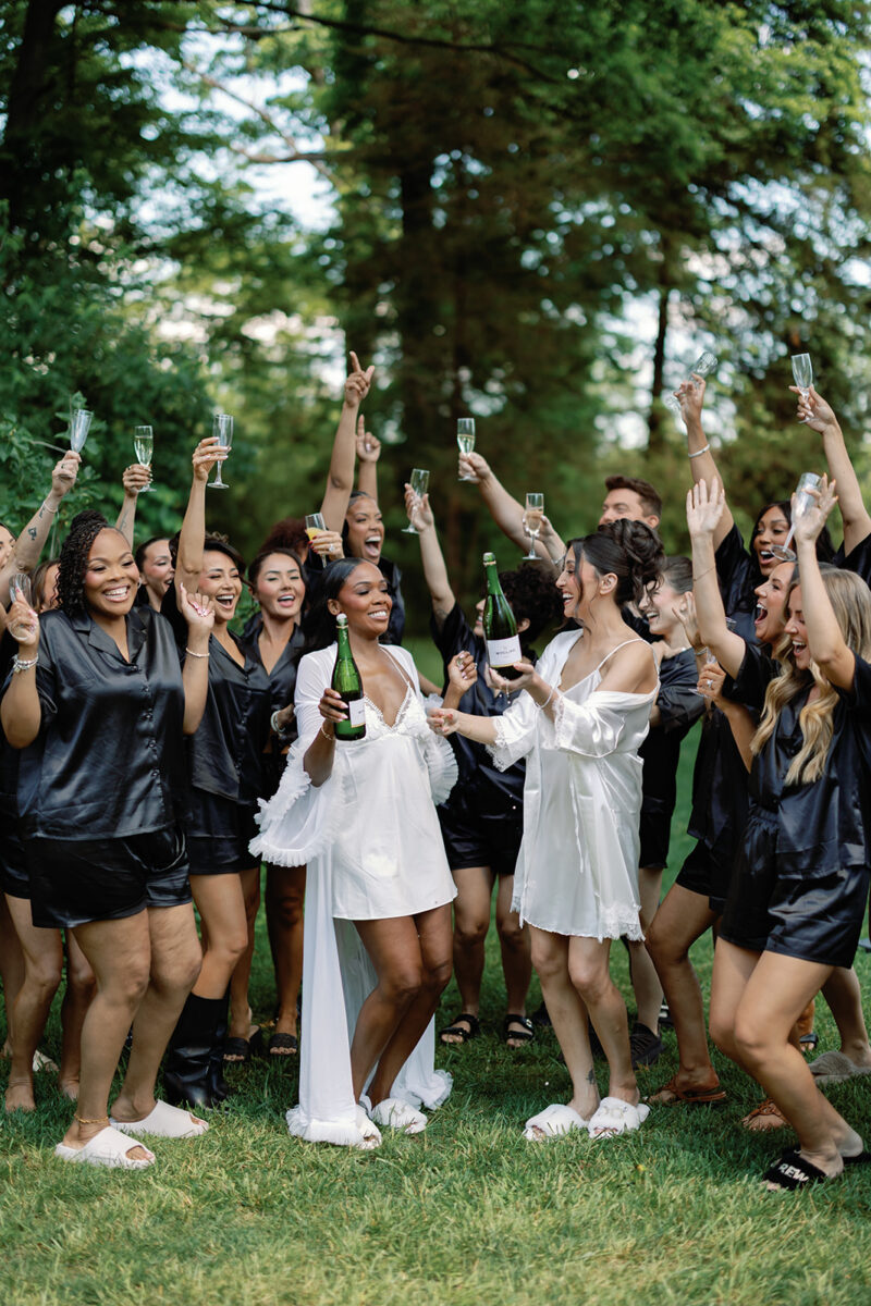 The Valley Bravo Cast were part of Jasmine and Melissa's Wedding Party. Bridal Party. Romantic Garden Wedding Portraits Jasmine Goode & Melissa Carelli