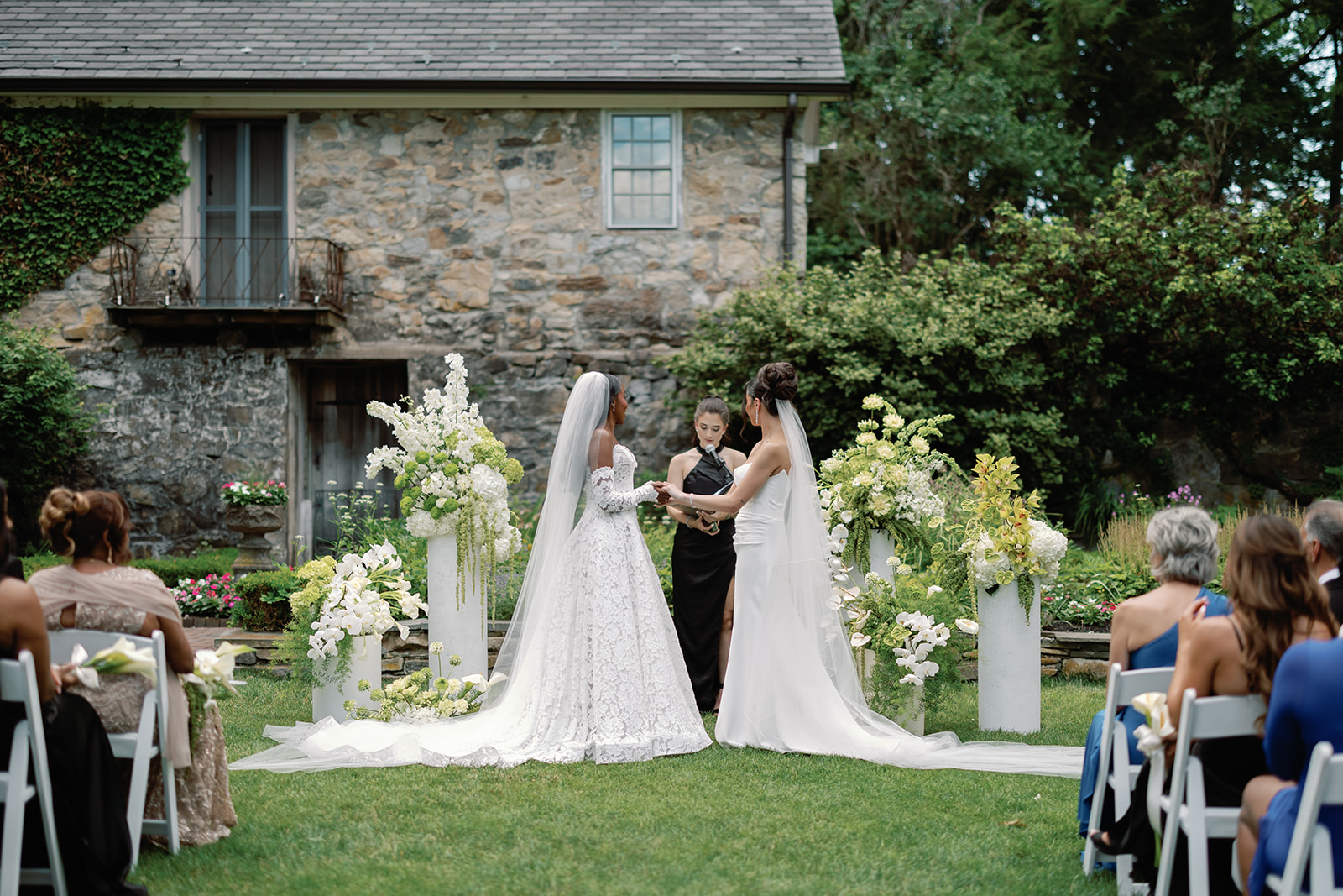 Jasmine Goode and Melissa Carelli's New Jersey Garden Wedding Ceremony
