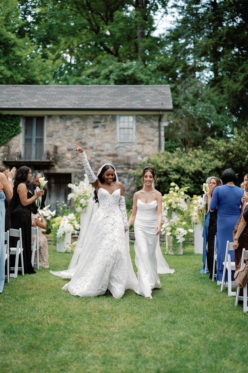 Jasmine Goode and Melissa Carelli's New Jersey Garden Wedding Ceremony